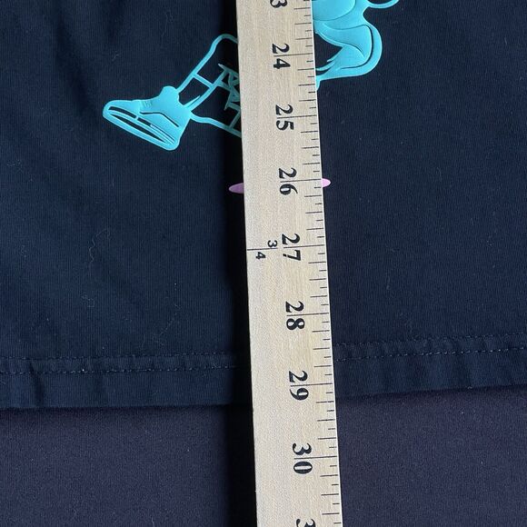 BKYS Don't Panic Shirt Mens Extra Large XL Streetwear Organic Embroidered Black - Picture 10 of 10